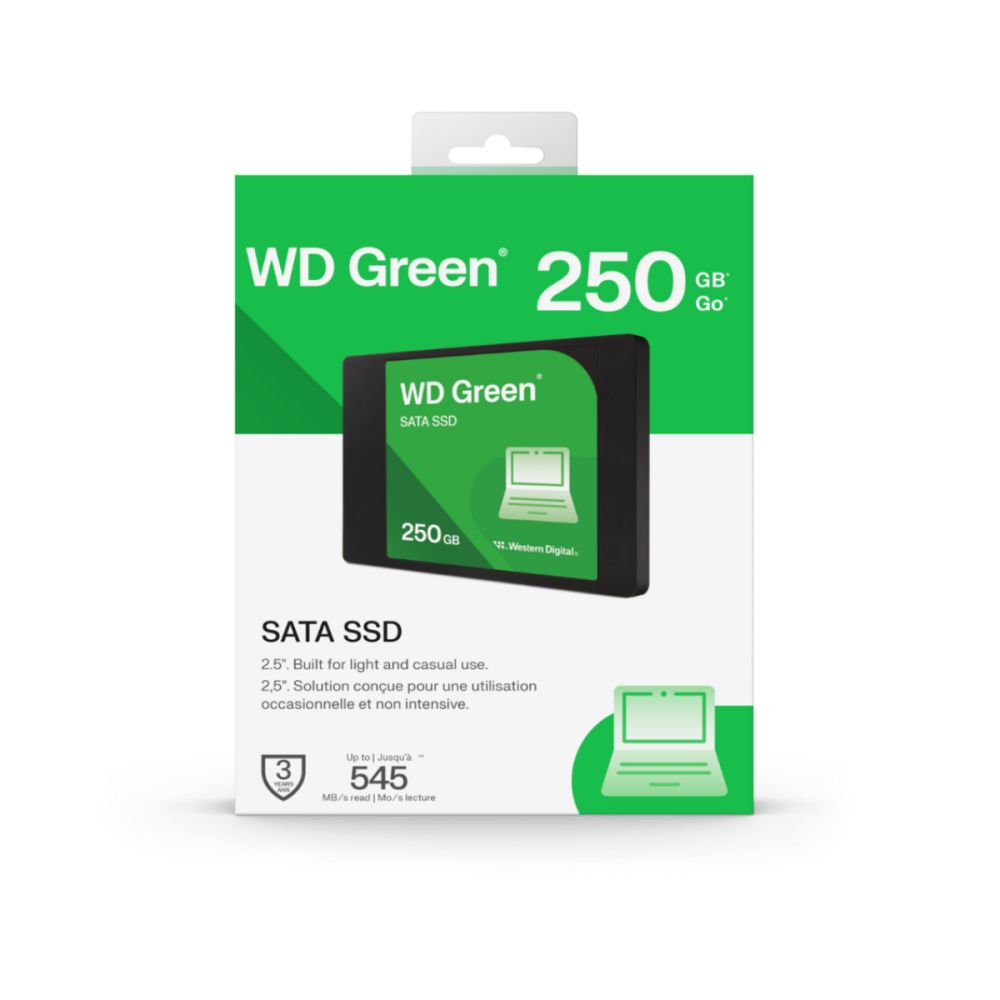 SSD WD Green 250GB SATA3 2.5 7MM - WESTERN DIGITAL