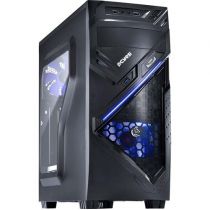 Gabinete PcYes Mid Tower Chacal Azul com 1 FAN LED Frontal Lateral em Acrílico CHACALPTOAZ2FCA