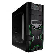 Gabinete ATX Gamer Warrior GA154 Preto/Verde - Multilaser 