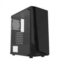 Gabinete Gamer Indux Preto Lateral Vidro  - Vinik