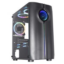 Gabinete Gamer Reactor Infinite 02 Led Rgb Preto - K-Mex