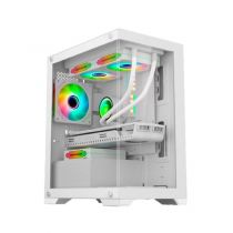 Gabinete Gamer Aquario Poseidon S/Fan Branco - K-Mex