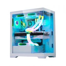 Gabinete Gamer Aquário Poseidon Branco S/Fan - K-mex