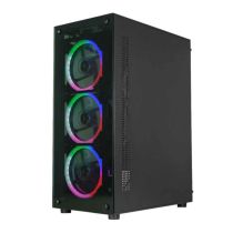 Gabinete CG-30C5 Painel de Vidro e Cooler Incluso - K-Mex