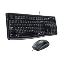 Kit Teclado e Mouse com Fio USB ABNT2 Preto MK120 - Logitech