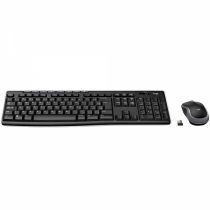 Kit Teclado e Mouse sem Fio MK270 Preto USB - Logitech