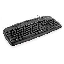 Teclado Multilaser Super Multimidia Preto PS2 Mod.TC080 - Multilaser