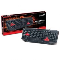 Teclado GX Gaming Genius KB-G200 Preto FPS Gamer Design USB - Genius