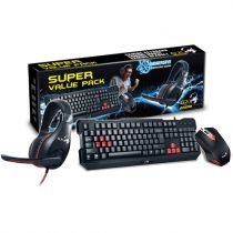 Kit Teclado Mouse E Headset Gamer Genius