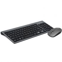 Kit Teclado + Mouse Sem Fio, K-W510SBK, Preto - C3 Tech 