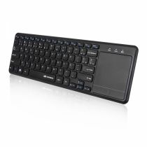 Teclado Sem Fio com Touchpad ABNT2 K-WT100BK Preto - C3Tech