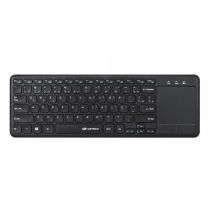 Teclado Sem Fio com Touchpad ABNT2 K-WT100BK Preto - C3Tech