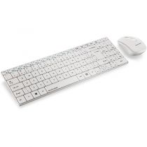 Kit Teclado e Mouse Sem Fio Slim Branco TC203 - Multilaser