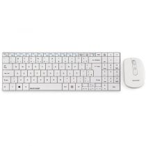 Kit Teclado e Mouse Sem Fio Slim Branco TC203 - Multilaser