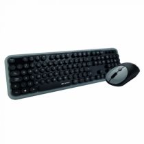 Kit Teclado + Mouse Wireless Preto W200BGY - C3Tech 