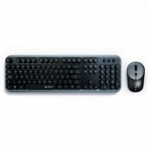 Kit Teclado + Mouse Wireless Preto W200BGY - C3Tech 