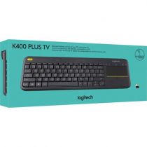 Teclado Sem Fio c/ Touchpad K400 Plus Preto ABNT2 - Logitech