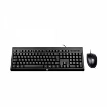 Kit Teclado + Mouse com Fio C2500, USB, Preto, J8F15AA - HP 