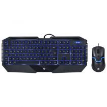 Kit Teclado e Mouse Gamer GK1100 Preto USB - HP 