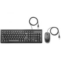 Kit Teclado e Mouse Com Fio 160 Preto ABNT2 6HD76AA - HP