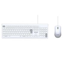 Kit Soft Teclado + Mouse Usb 2m Branco Pcosf2w Abnt2 - Pcyes