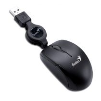 Mouse Micro Traveler Retrátil USB Preto - Genius