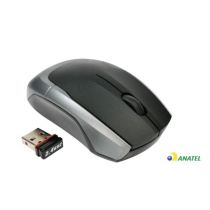 Mouse Sem Fio Stealth Mod.0982 Cinza e Prata Goldship - Leadership