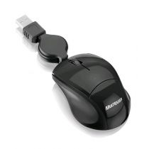 Mouse Mini Óptico Retrátil Fit USB Mod.MO154 Preto - Multilaser