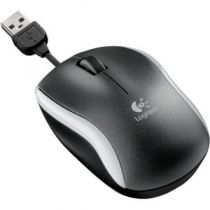Mouse Óptico Retrátil Mod.M125 2 Botões USB Preto e Prata - Logitech