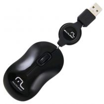 Mouse Super Mini Retrátil USB Mod.MO182 Preto - Multilaser