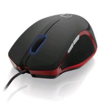 Mouse Xgamer MO196 1600 DPI 6 Botões Preto e Vermelho USB - Multilaser