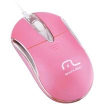 Mouse Óptico Classic 2 USB MO170 Rosa- Multilaser