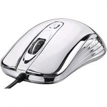 Mouse MO228 Warrior Game Prateado LED USB 1600 - Multilaser