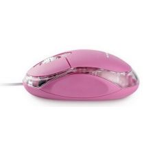 Mouse Classic Óptico Rosa com Fio USB MO181 - Multilaser 