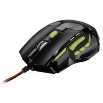 Mouse Gamer 2400DPI Preto e Verde MO208 - Multilaser