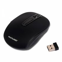 Mouse Sem Fio 2.4 GHz Preto Recarregável - Multilaser