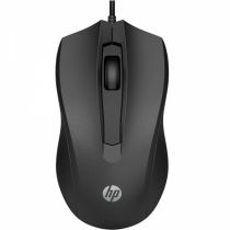 Mouse Óptico 100 1600 DPI Preto 6VY96AA - HP