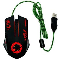 Mouse Gamer USB Preto LED MG386 3200DPI - Gamemax