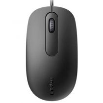 Mouse Óptico Com Fio Preto RA016 - Rapoo