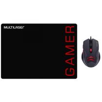 Kit Mouse e Mouse Pad Gamer MO306 - Multilaser