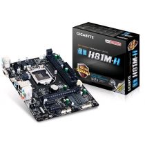 Mother Board Gigabyte 1150 com Som, vídeo e Rede Mod.GA-H81M-H - Gigabyte