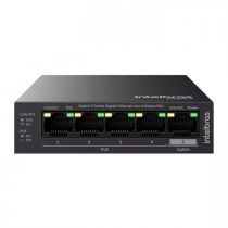 Switch 5 Portas Gigabit Ethernet 4 portas PoE+ - Intelbras