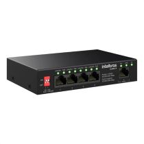 Switch Não Gerenciável PoE 5 portas S1105G-P - Intelbras