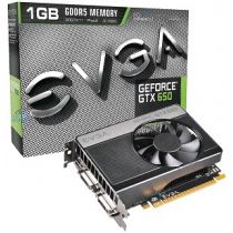 Placa de Vídeo GEFORCE EVGA GTX Performance NVIDIA GTX 650 SuperClocked 1GB DDR5