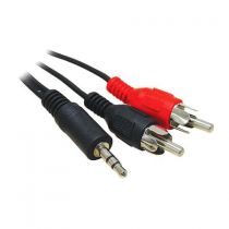 Cabo de Áudio 2RCA/P2 Stereo 1.5M Preto 23548 - FTG