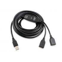 Cabo Extensor USB 2.0 - 01 AM / 02 AF com Amplificador de Sinal - 10 metros Mod.