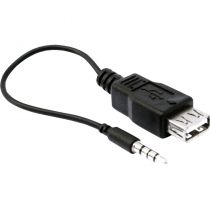 Cabo USB A-Fêmea P2-Macho 15 Cm - T-Black 