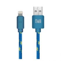 Cabo Para Iphone 5/6 Lightning Plus Cable USB-LT1002 Azul Nylon - Plus Cable