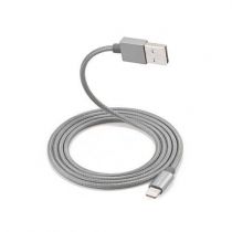 Cabo de Dados USB Lightning 1,5m Prata - Xtrax