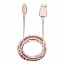 Cabo de Dados Lightning USB 1,5M MFI Rose Gold - Xtrax